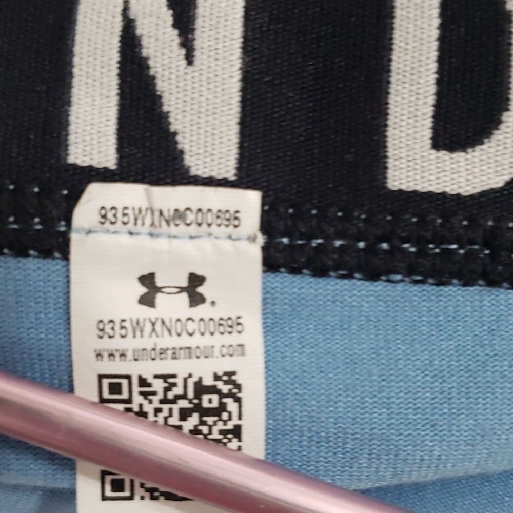 Under Armour. Blue & Black Patterned Leggings. Si… - image 7